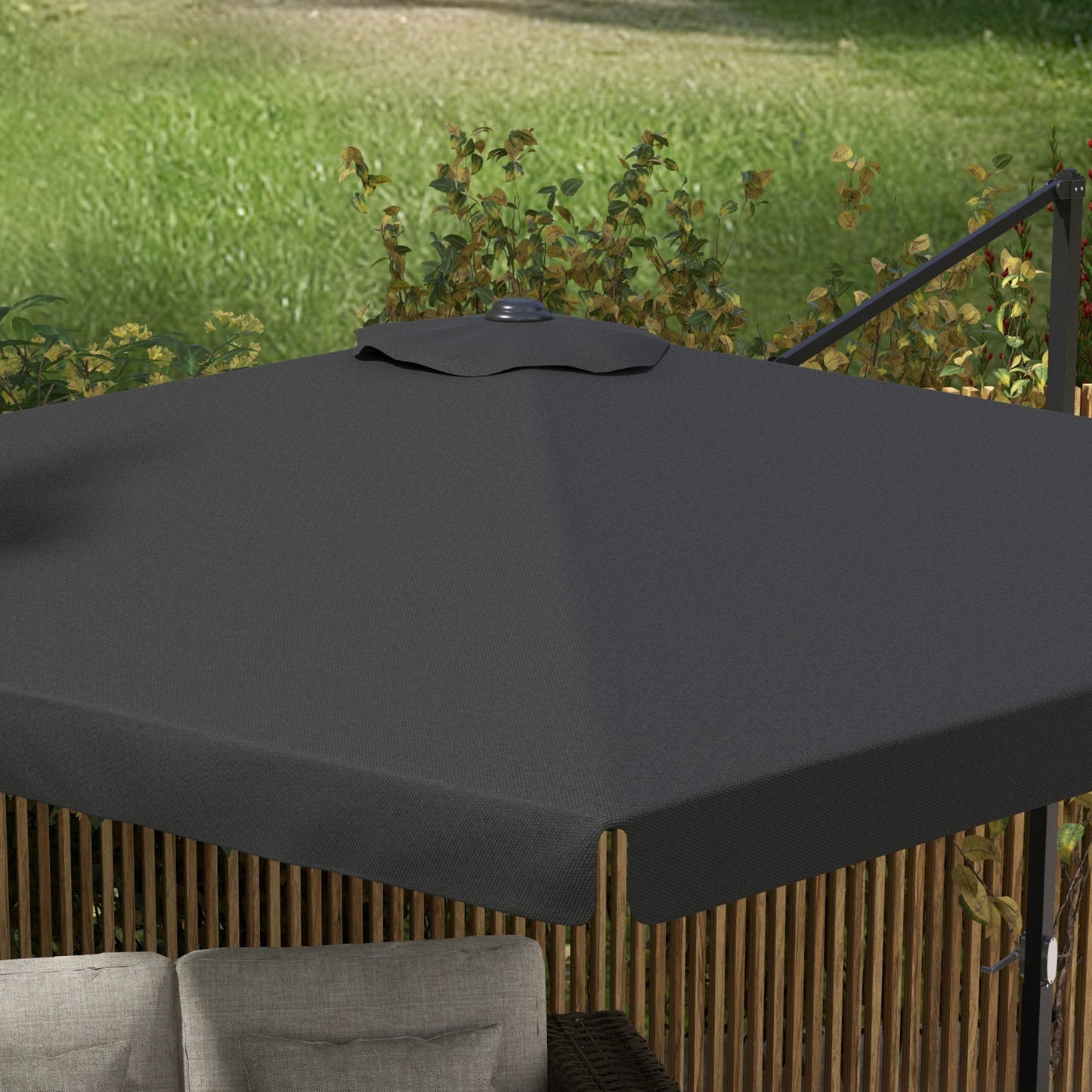 outsunny-3m-cantilever-roma-parasol-hanging-garden-parasol-aluminium-square-patio-umbrella-with-crank-handle-and-tilt-outdoor-patio-sun-shade-with-vented-top-8-ribs-cross-base-grey