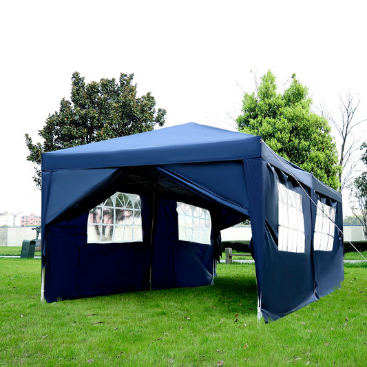 outsunny-3-x-6m-garden-heavy-duty-water-resistant-pop-up-gazebo-marquee-party-tent-wedding-canopy-awning-blue