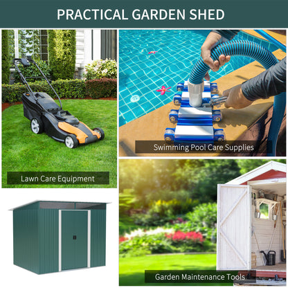 outsunny-pent-roofed-metal-garden-shed-house-hut-gardening-tool-storage-w-ventilation-260l-x-194w-x-200h-cm