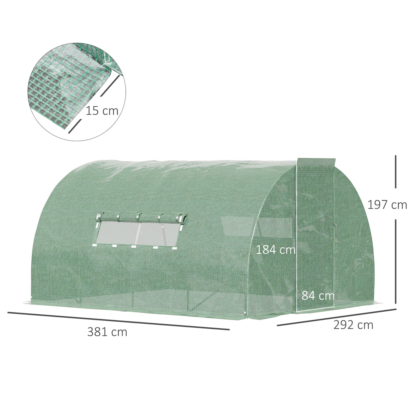 outsunny-4-x-3-x-2-m-walk-in-greenhouse-reinforced-polytunnel-greenhouse-with-metal-hinged-door-steel-frame-and-mesh-windows-green