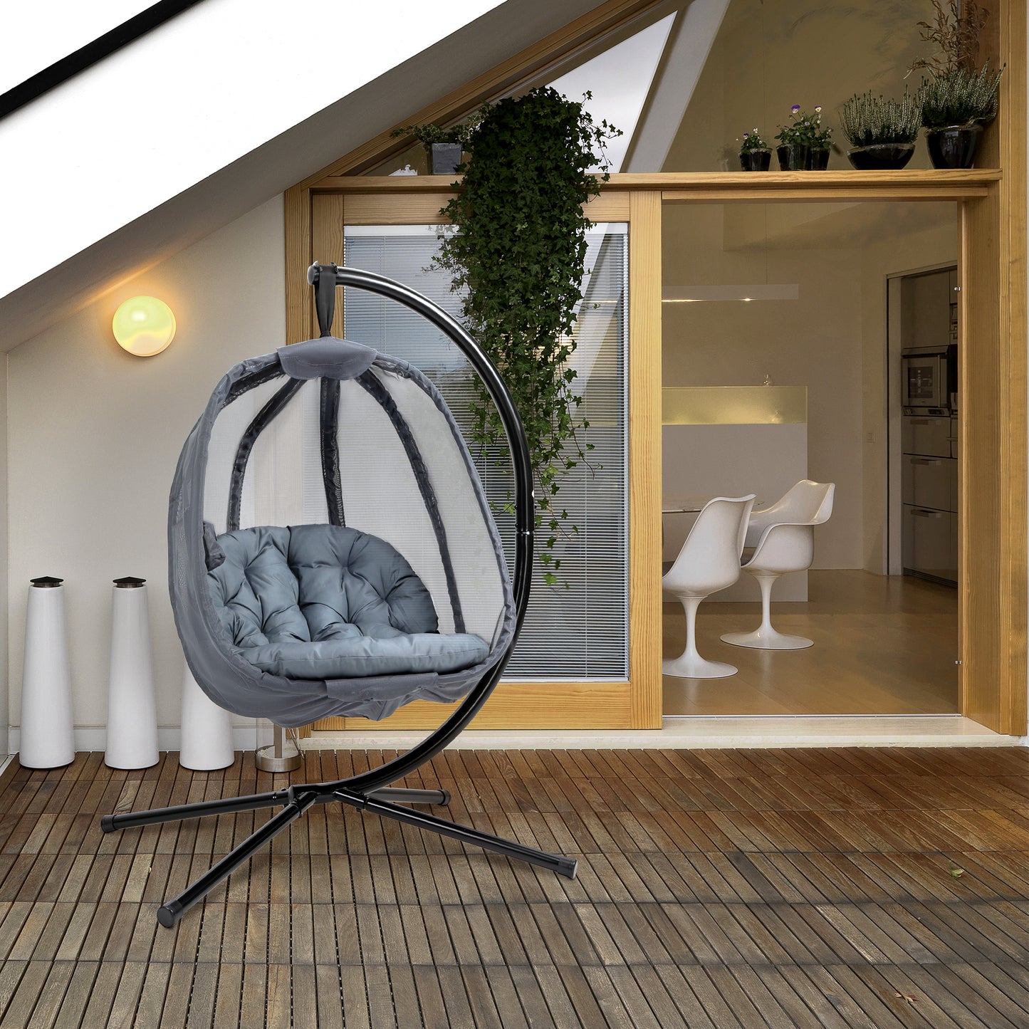 outsunny-hanging-egg-chair-folding-swing-hammock-with-cushion-and-stand-for-indoor-outdoor-patio-garden-furniture-grey