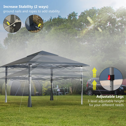 outsunny-4-x-4m-pop-up-gazebo-double-roof-canopy-tent-with-roller-bag-adjustable-legs-outdoor-party-steel-frame-dark-grey