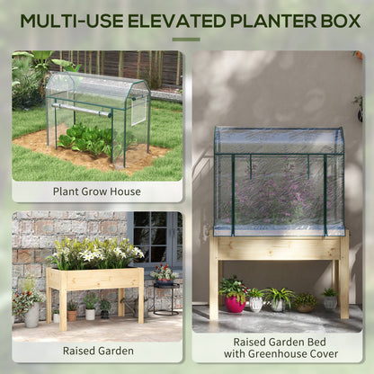 outsunny-wooden-planter-box-with-greenhouse-cover-and-bed-liner-raised-garden-bed-for-vegetables-flowers-herbs