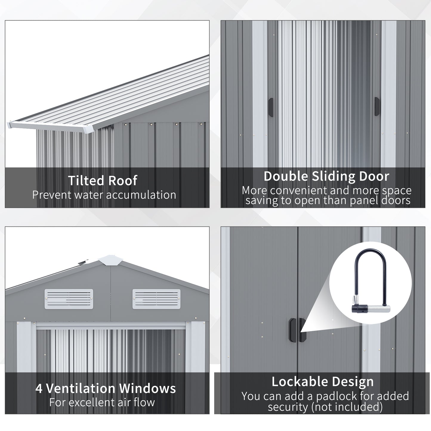 outsunny-6-4-x-3-6ft-garden-metal-storage-shed-w-double-sliding-door-and-air-vents-tool-storage-for-backyard-patio-lawn-grey