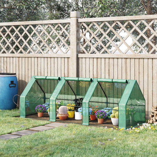 outsunny-270-x-90-x-90-cm-steel-frame-poly-tunnel-steeple-greenhouse-green