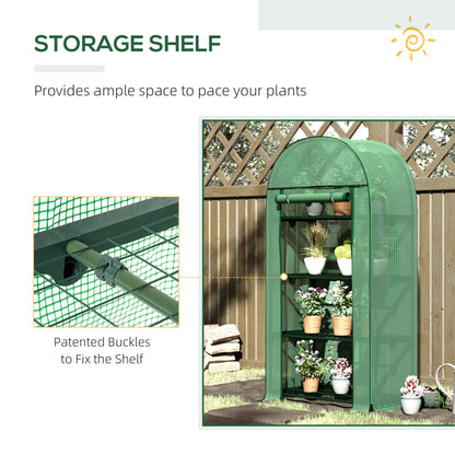 outsunny-80x49x160cm-mini-greenhouse-for-outdoor-portable-gardening-plant-with-storage-shelf-roll-up-zippered-door-metal-frame-and-pe-cover-green