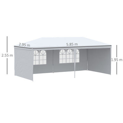 outsunny-6-x-3-m-party-tent-gazebo-marquee-outdoor-patio-canopy-shelter-with-windows-and-side-panels-white