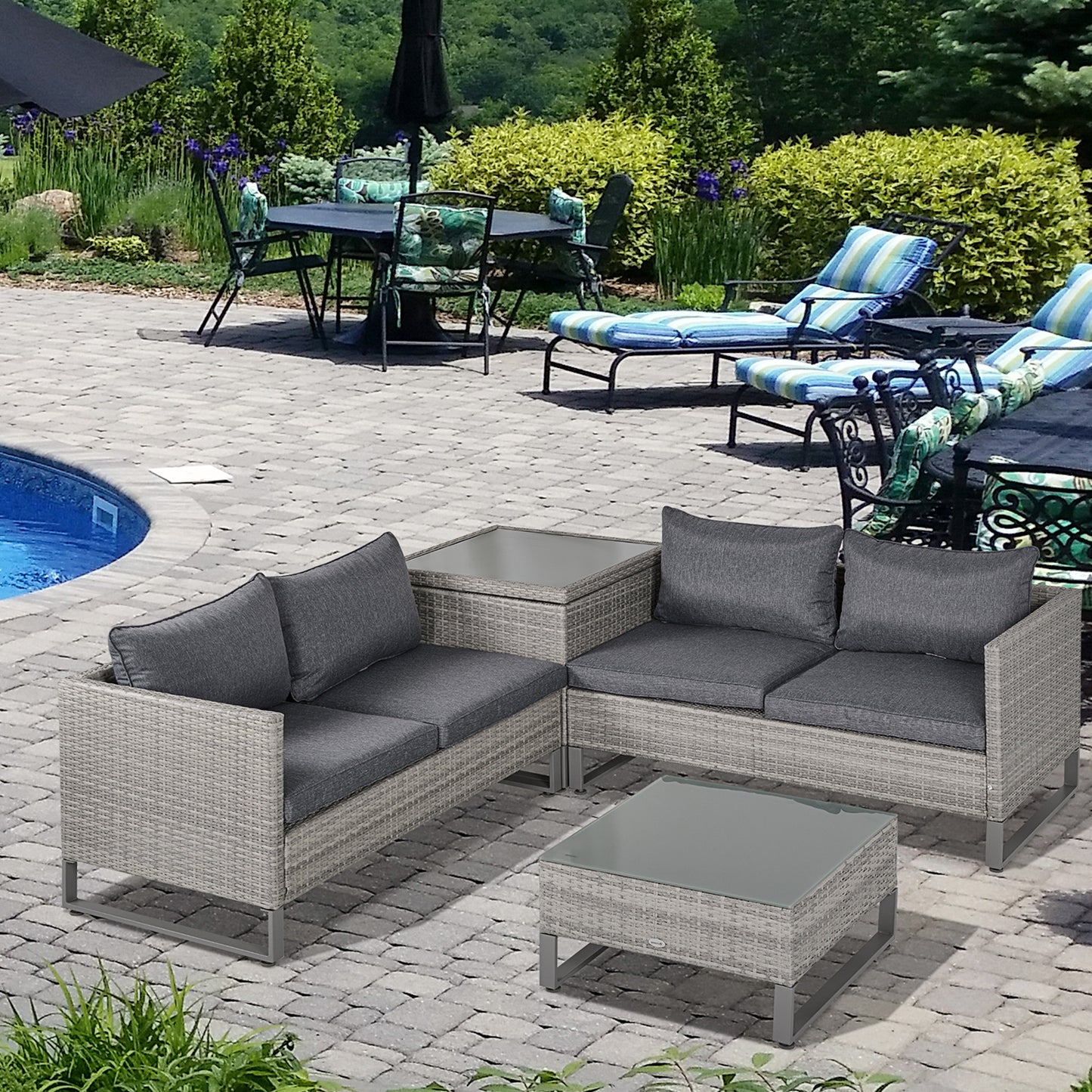 outsunny-4-seater-pe-rattan-sofa-set-wicker-garden-furniture-outdoor-conservatory-furniture-coffee-table-w-side-storage-box-cushion-grey