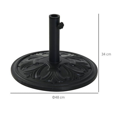 outsunny-round-parasol-base-heavy-duty-cement-stand-umbrella-holder-garden