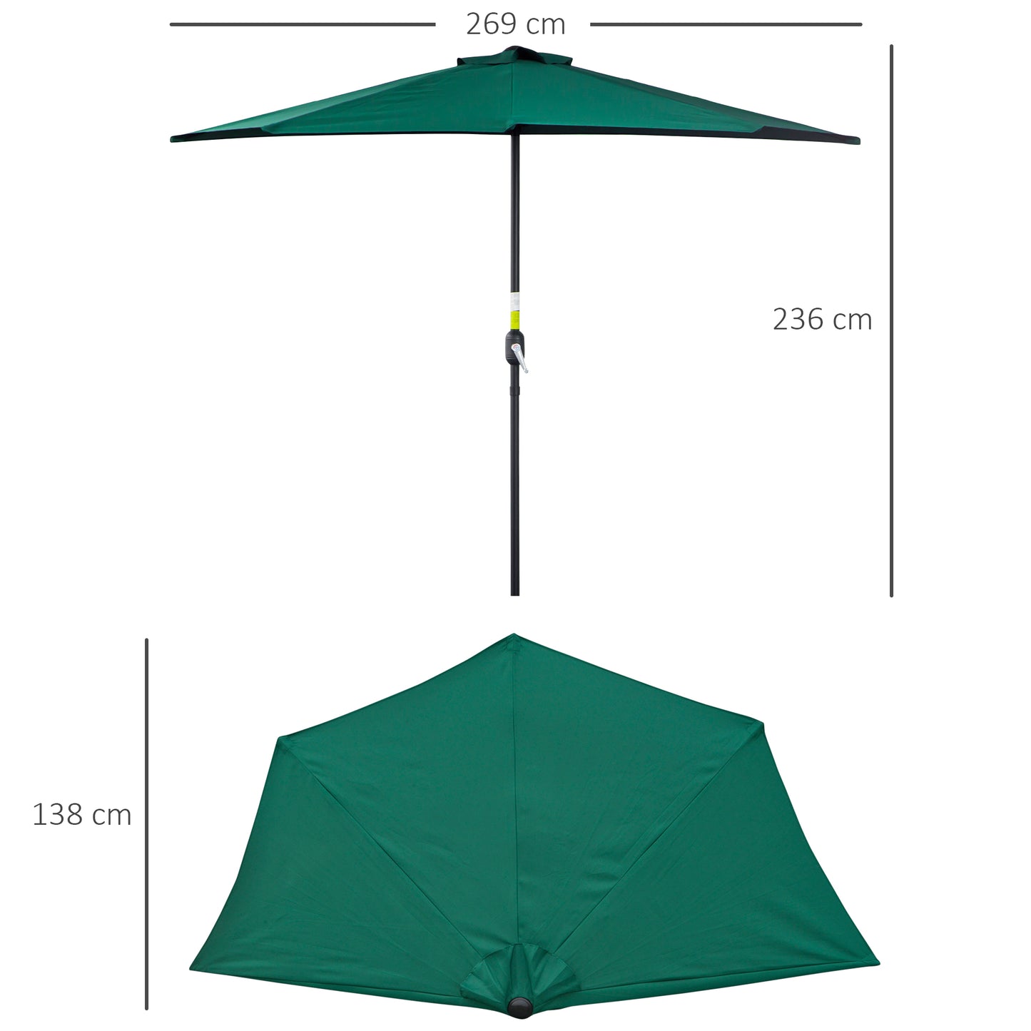 outsunny-2-7m-balcony-half-parasol-5-steel-ribs-construction-garden-outdoor-umbrella-green