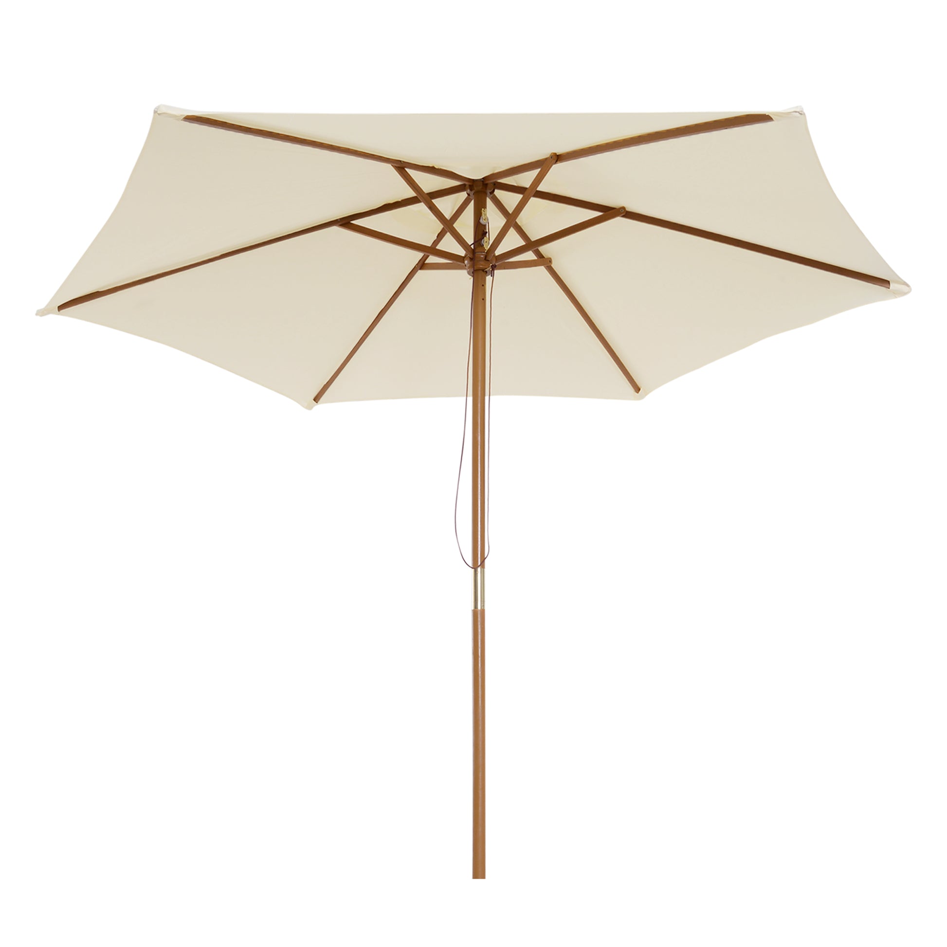 outsunny-2-5m-wood-wooden-garden-parasol-sun-shade-patio-outdoor-umbrella-canopy-newbeige