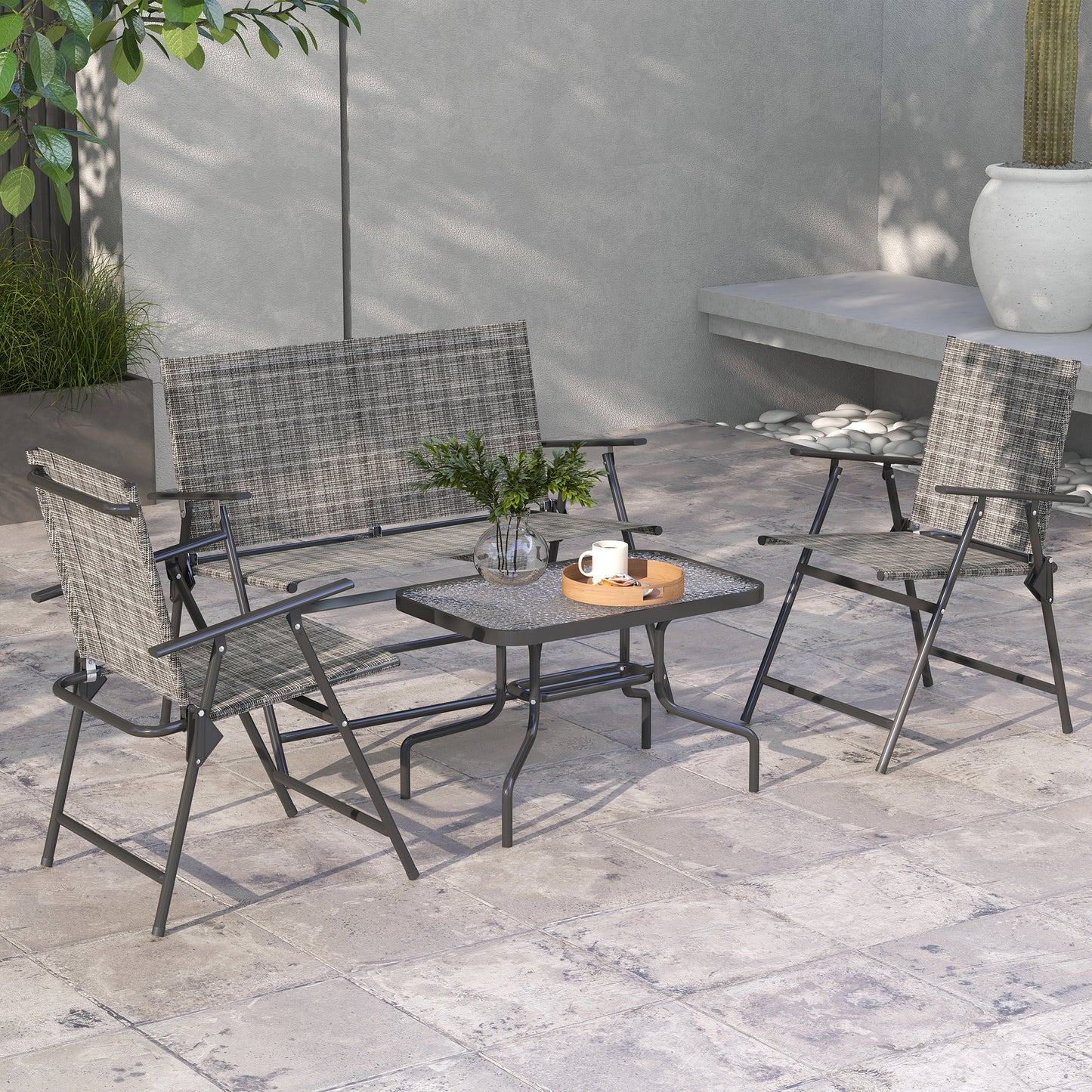 outsunny-outdoor-4-pieces-patio-furniture-set-with-breathable-mesh-fabric-seat-backrest-garden-set-with-two-foldable-armchairs-a-loveseat-glass-top-table-mixed-grey