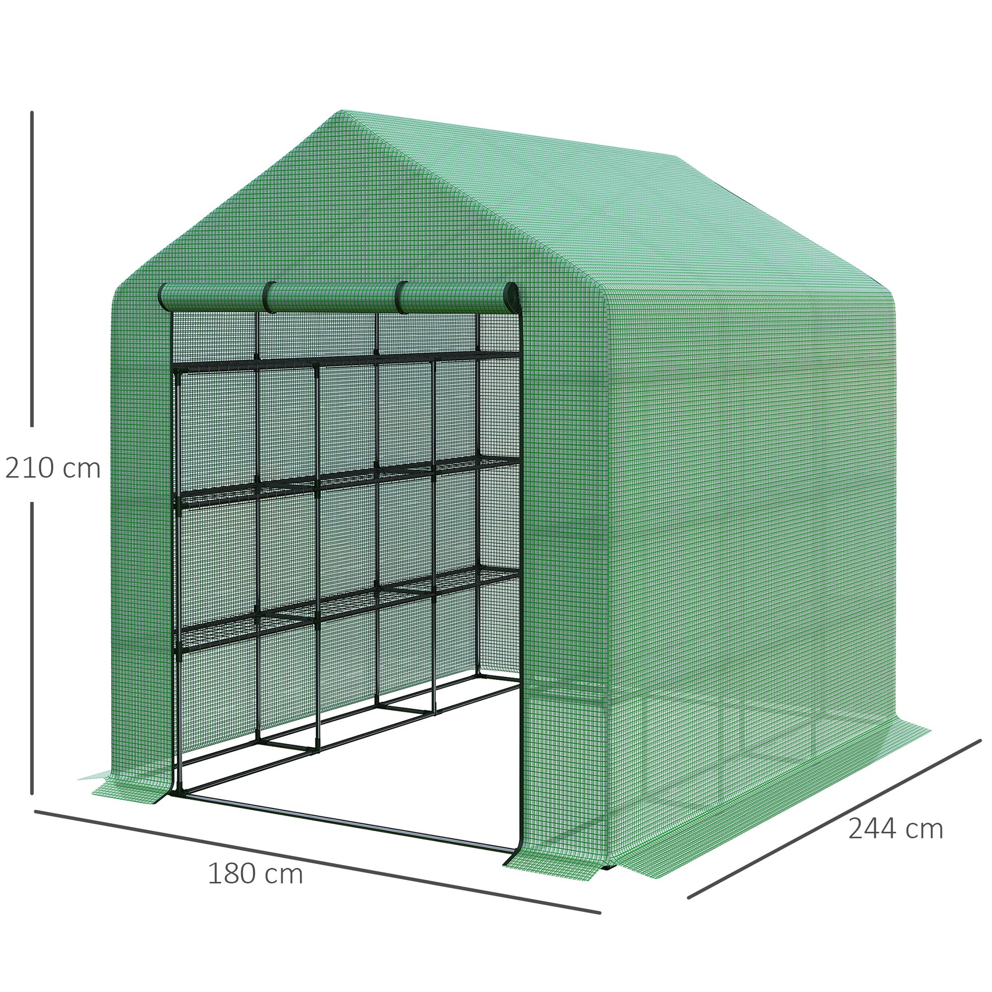 outsunny-poly-tunnel-steeple-walk-in-garden-greenhouse-with-removable-cover-shelves-green-244-x-180-x-210cm