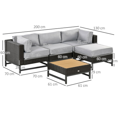 outsunny-5-pieces-outdoor-pe-rattan-corner-sofa-patio-wicker-woven-rattan-garden-furniture-w-thick-padded-cushions-wood-grain-plastic-top-table