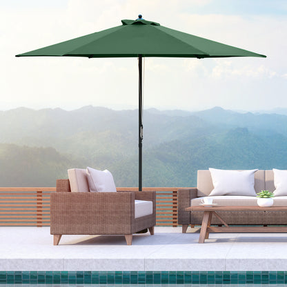 outsunny-2-8m-patio-parasols-umbrellas-outdoor-6-ribs-sunshade-canopy-manual-push-garden-backyard-furniture-green