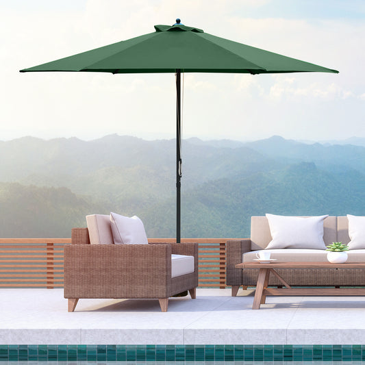 outsunny-2-8m-patio-parasols-umbrellas-outdoor-6-ribs-sunshade-canopy-manual-push-garden-backyard-furniture-green