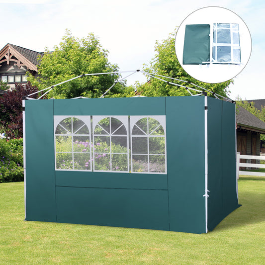 outsunny-3m-gazebo-exchangeable-side-panel-green