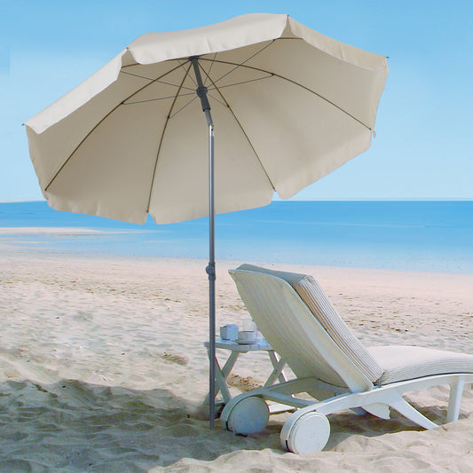 outsunny-2-2m-tilt-beach-umbrella-parasol-cream-white