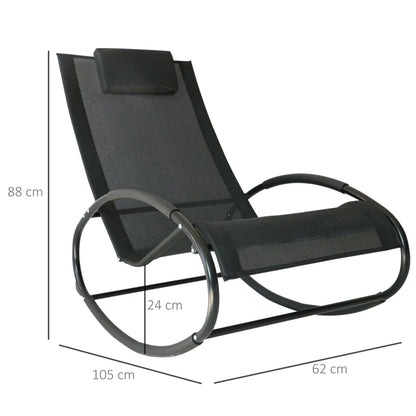 outsunny-rocking-chair-sun-lounger-recliner-rocker-texteline-fabric-patio-garden-relaxer-with-pillow-black