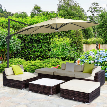 outsunny-5-seater-rattan-sofa-coffee-table-set-sectional-wicker-weave-furniture-for-garden-outdoor-conservatory-w-pillow-cushion-brown