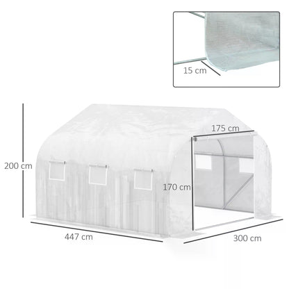 outsunny-4-5-x-3-x-2m-greenhouse-replacement-cover-reinforced-gardening-plant-cover-for-walk-in-growhouse-with-zipper-door-white-cover-only