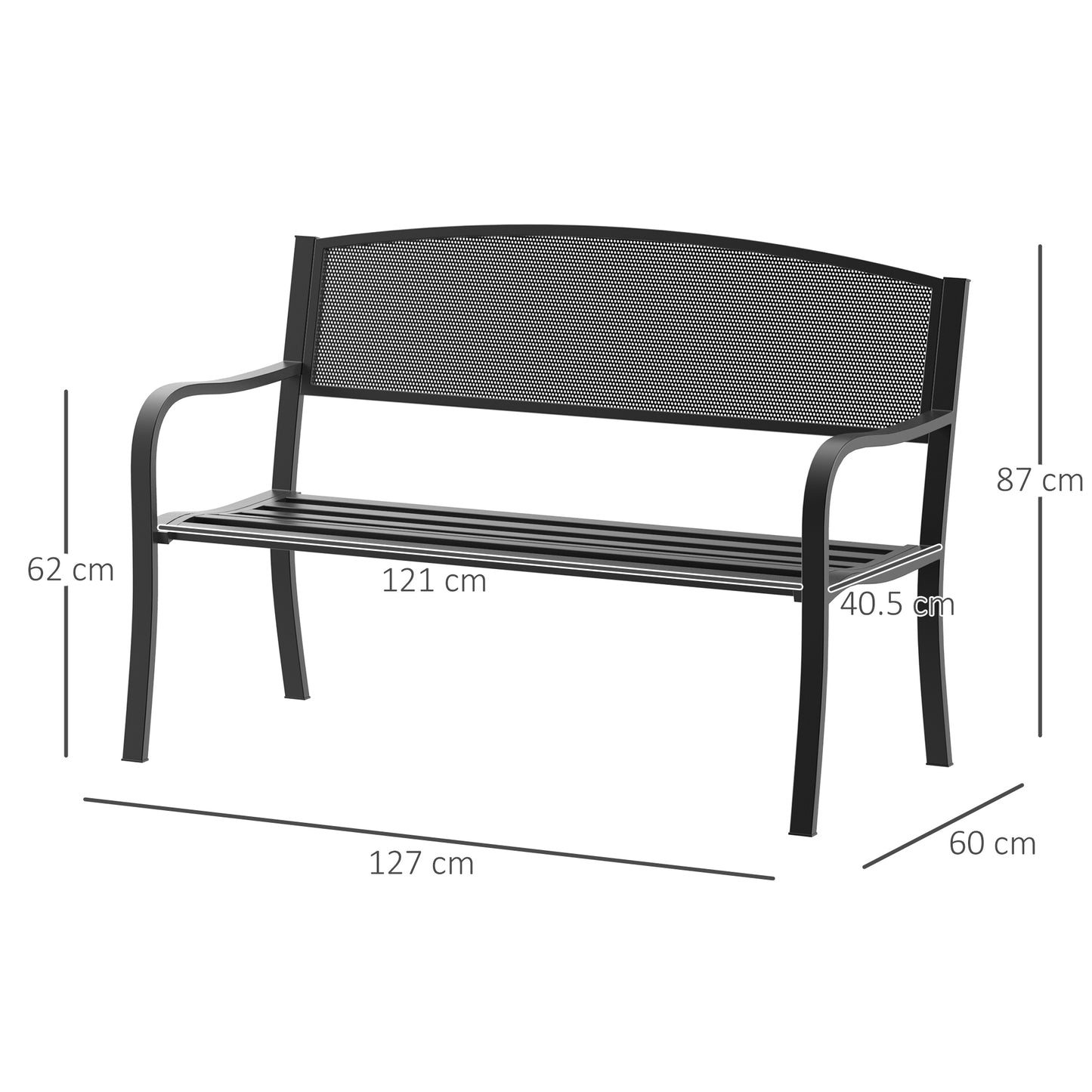 outsunny-2-seater-metal-garden-bench-garden-park-porch-chair-outdoor-patio-loveseat-seat-mesh-net-backrest-black