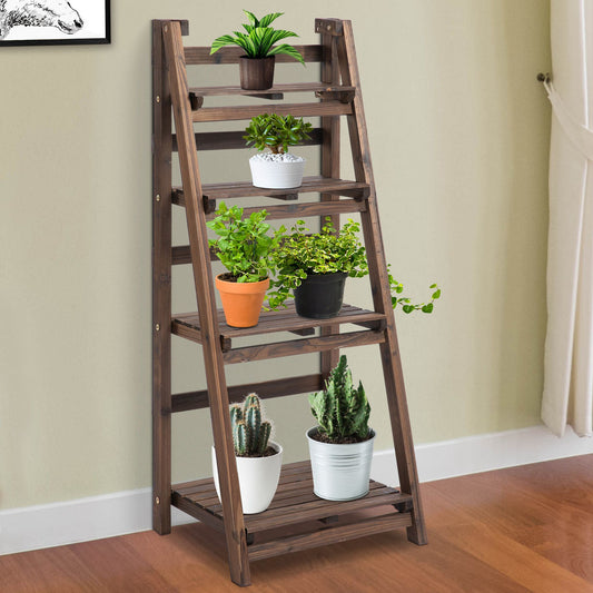 outsunny-4-tier-wooden-plant-shelf-foldable-plant-pots-holder-stand-indoor-outdoor-45l-x-35w-x-108h-cm