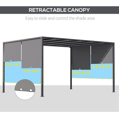 outsunny-3m-x-4m-metal-pergola-with-retractable-roof-outdoor-garden-pergola-with-led-lights-solar-powered-for-bbq-lawn-backyard-dark-grey