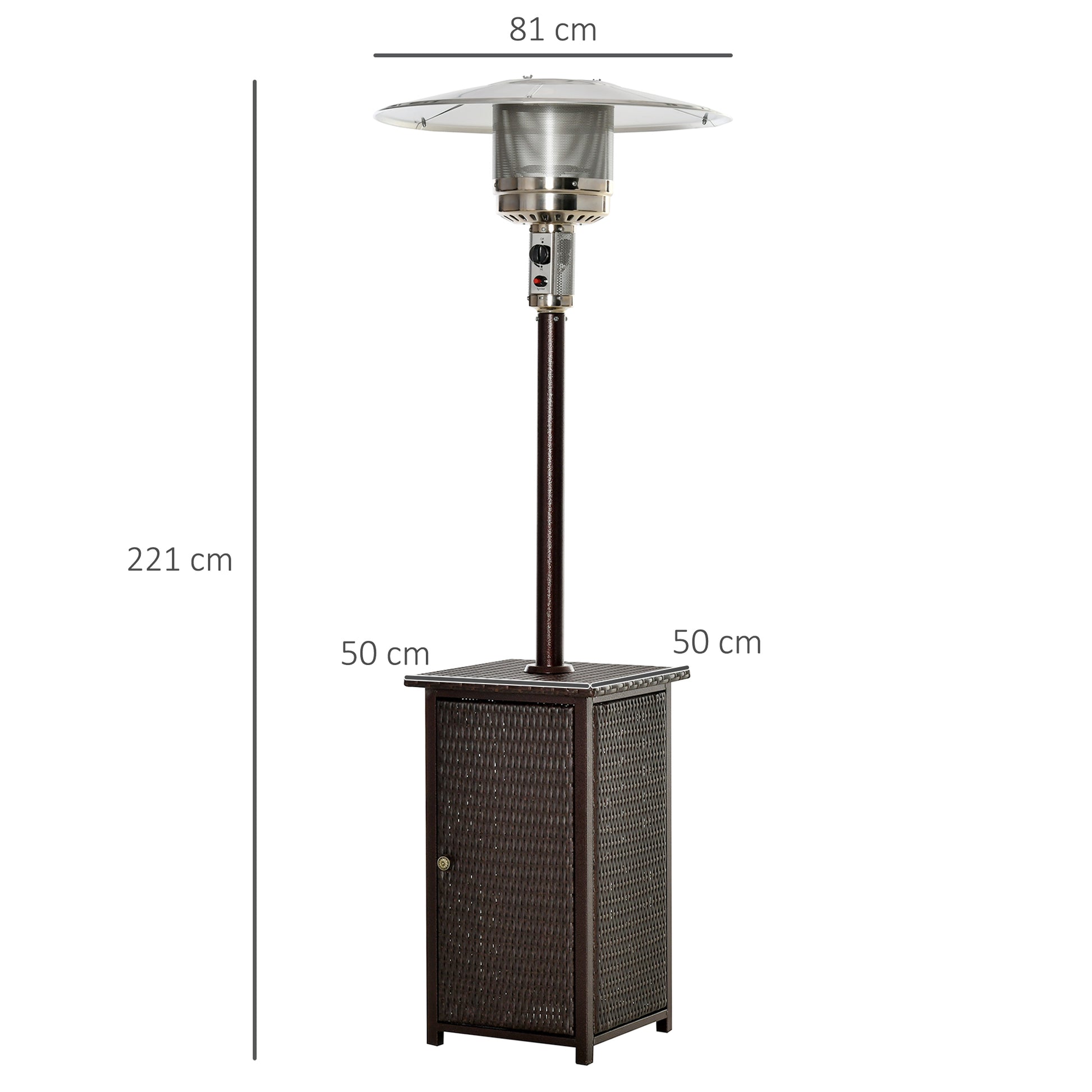 outsunny-12kw-patio-gas-heater-freestanding-outdoor-garden-heating-rattan-furniture-wicker-table-top