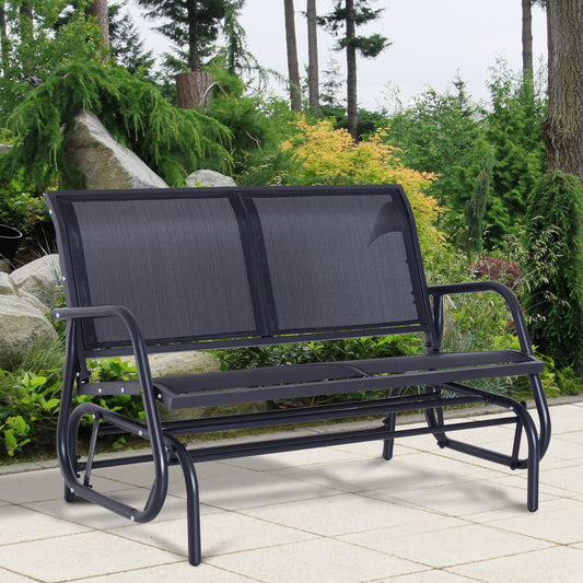 outsunny-2-person-outdoor-glider-bench-patio-double-swing-gliding-chair-loveseat-w-power-coated-steel-frame-for-backyard-garden-porch-black