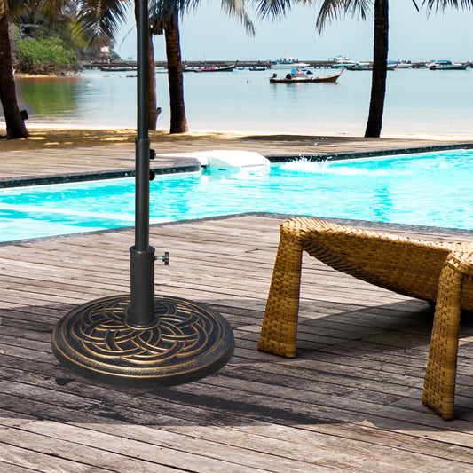 outsunny-11-5kg-heavy-duty-parasol-base-umbrella-stand-holder-parasol-stand-for-38mm-or-48mm-patio-umbrella-pole-bronze-tone