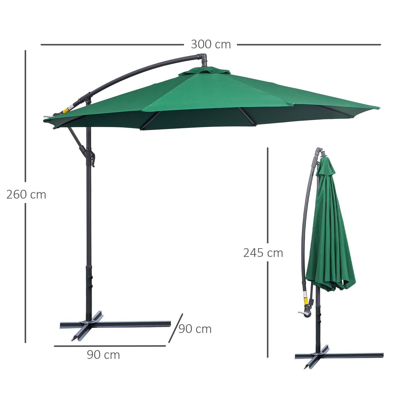 outsunny-3m-garden-banana-parasol-hanging-cantilever-umbrella-with-crank-handle-and-cross-base-for-outdoor-sun-shade-green