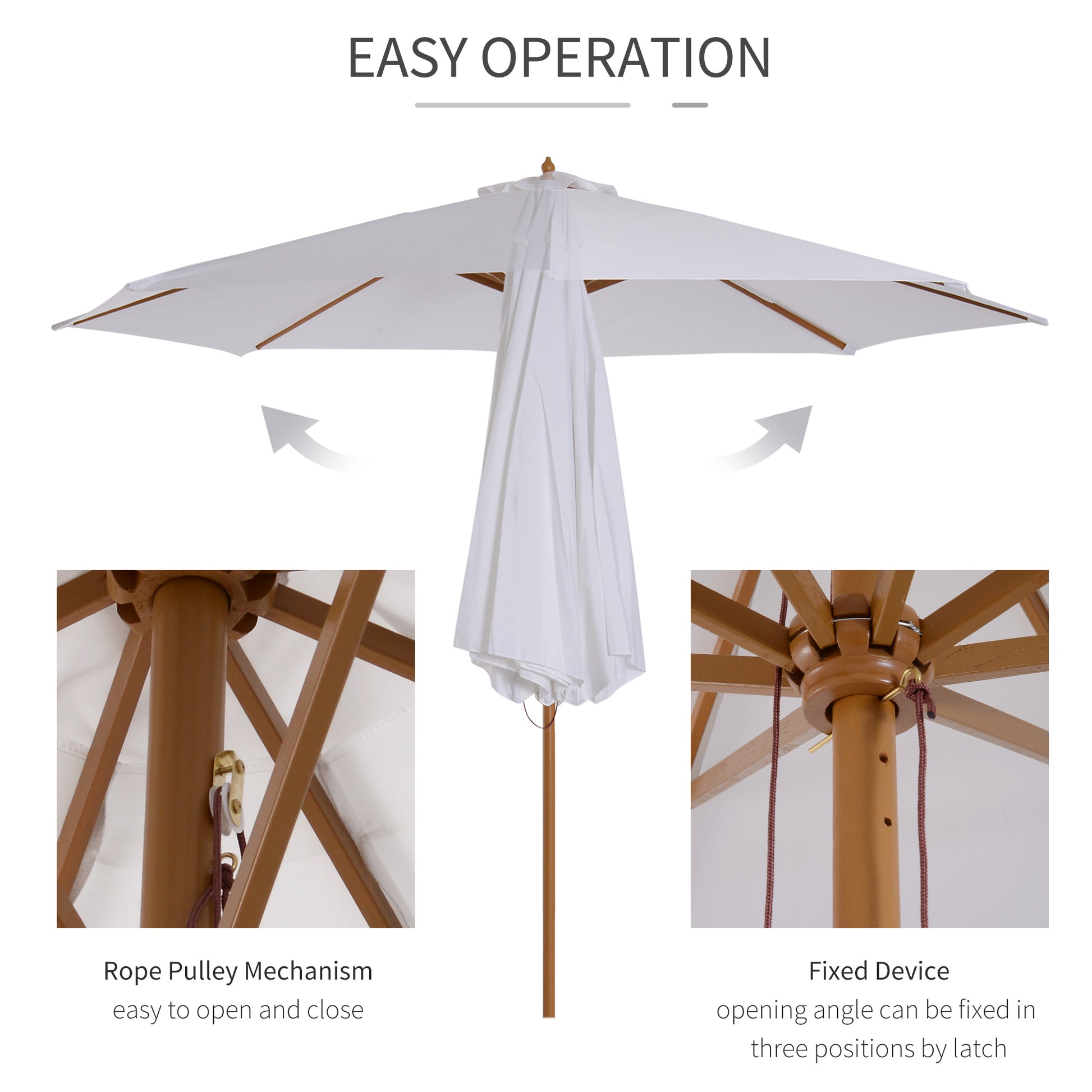 outsunny-3m-fir-wooden-parasol-garden-umbrellas-8-ribs-bamboo-sun-shade-patio-outdoor-umbrella-canopy-cream-white