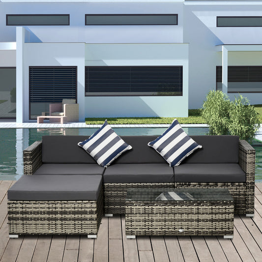 outsunny-4-seater-garden-rattan-furniture-set-outdoor-sectional-conversation-pe-rattan-sofa-set-with-cushions-pillows-and-glass-table-mixed-grey