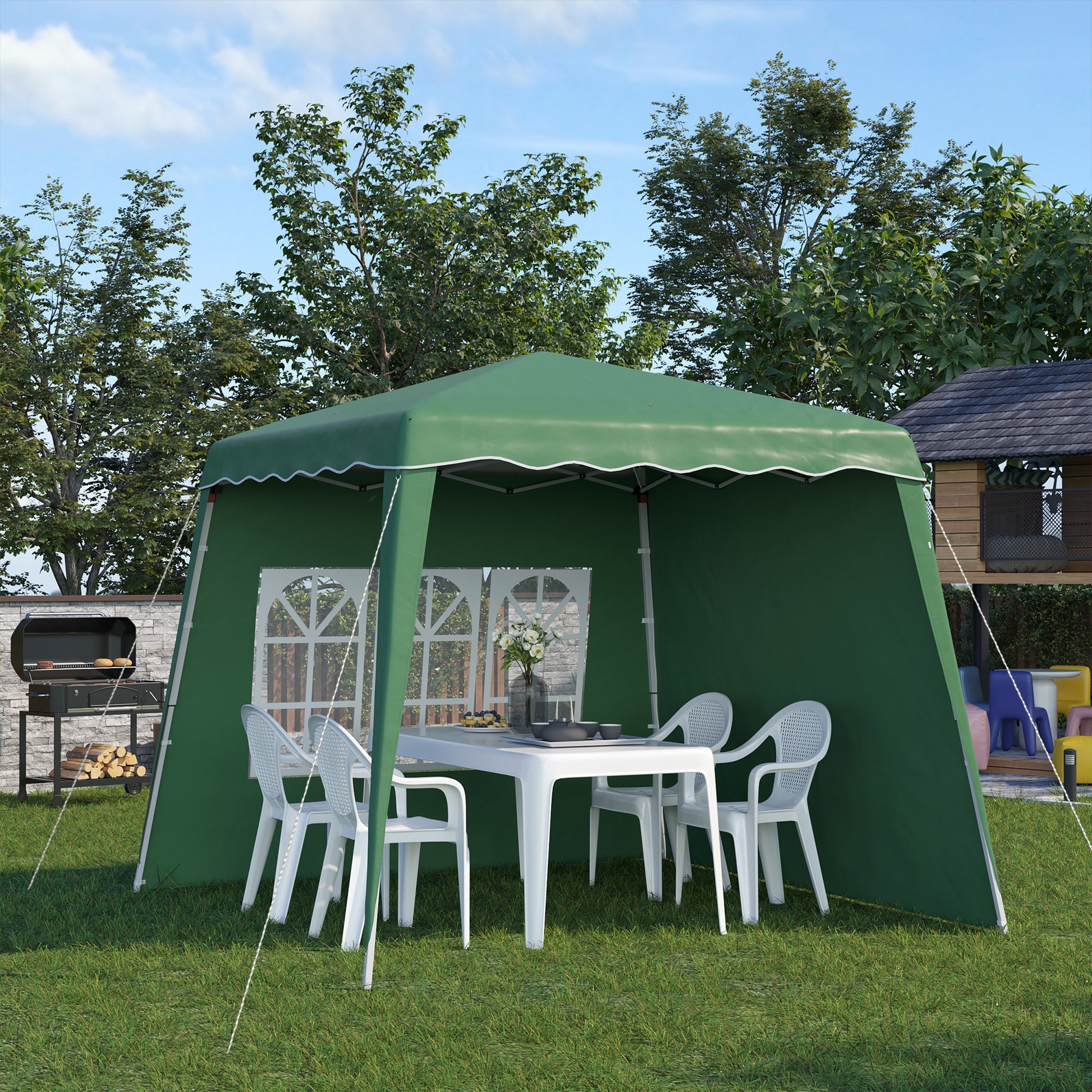 outsunny-pop-up-gazebo-with-2-sides-slant-legs-and-carry-bag-height-adjustable-uv50-party-tent-event-shelter-for-garden-patio-green