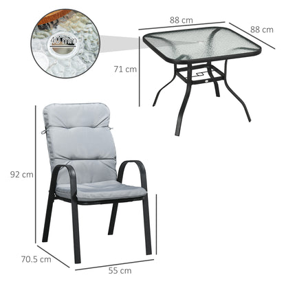 outsunny-5-pieces-garden-dining-set-outdoor-square-dining-table-and-4-cushioned-armchairs-tempered-glass-top-table-w-umbrella-hole-black