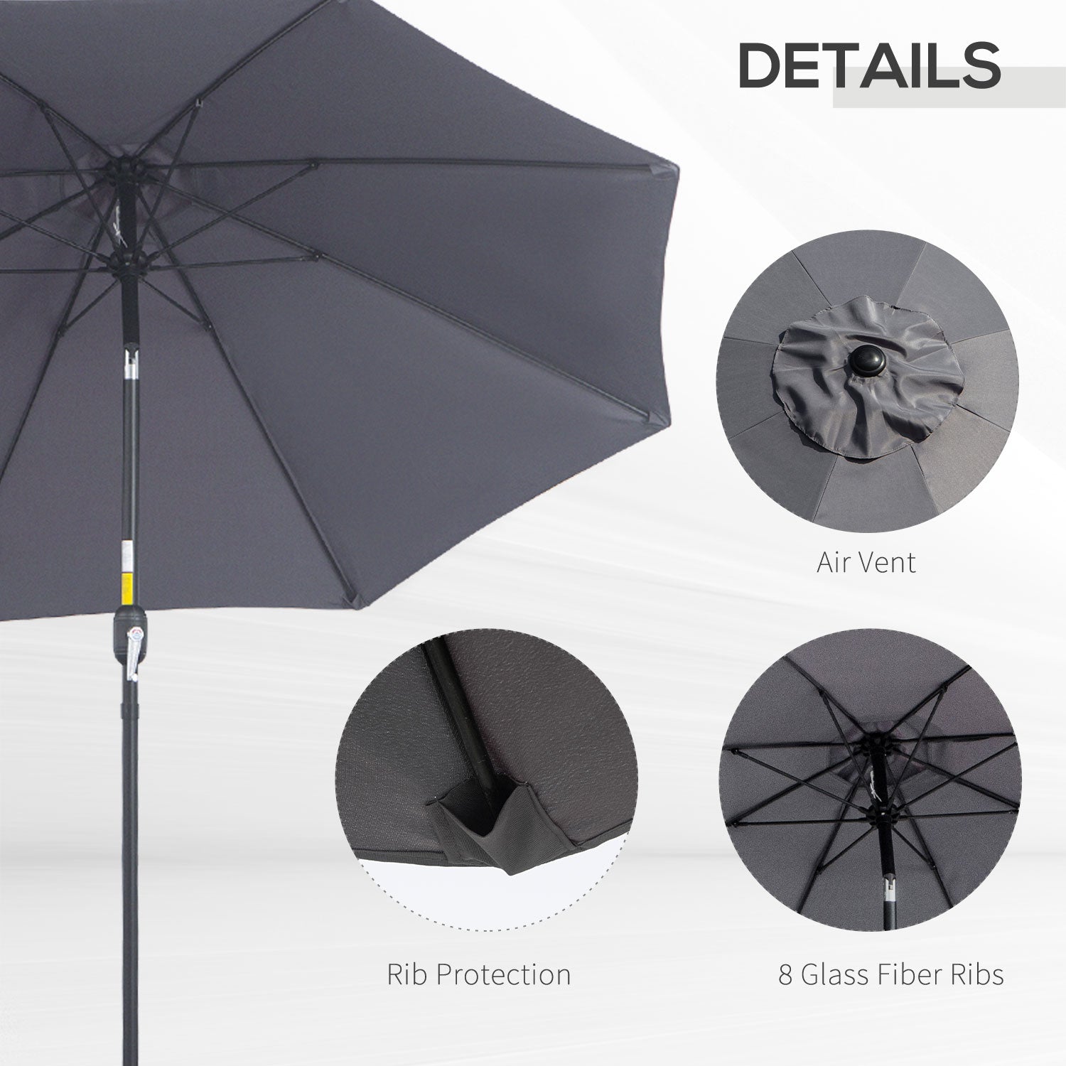 outsunny-2-7m-garden-parasol-patio-sun-umbrella-tilt-shade-shelter-canopy-aluminium-frame-charcoal-grey