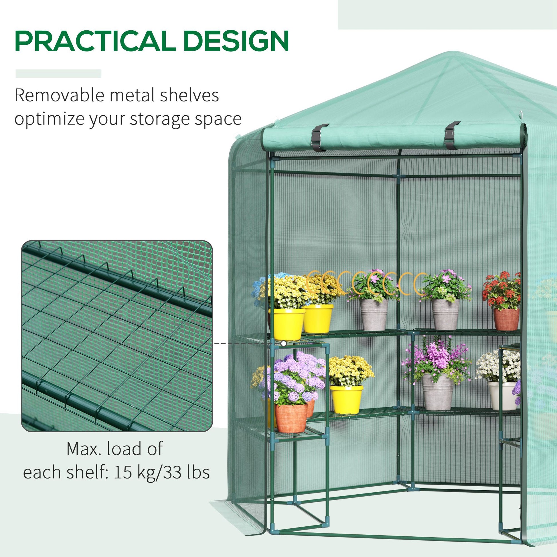 outsunny-hexagon-walk-in-garden-greenhouse-pe-planter-flower-growth-with-zipped-door-225-x-194-x-215h-cm