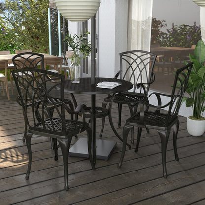 outsunny-cast-aluminium-4-seater-outdoor-garden-table-chair-set-brown