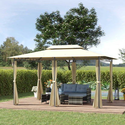 outsunny-4m-x-3m-metal-gazebo-canopy-party-tent-garden-pavillion-patio-shelter-pavilion-with-curtains-sidewalls-beige