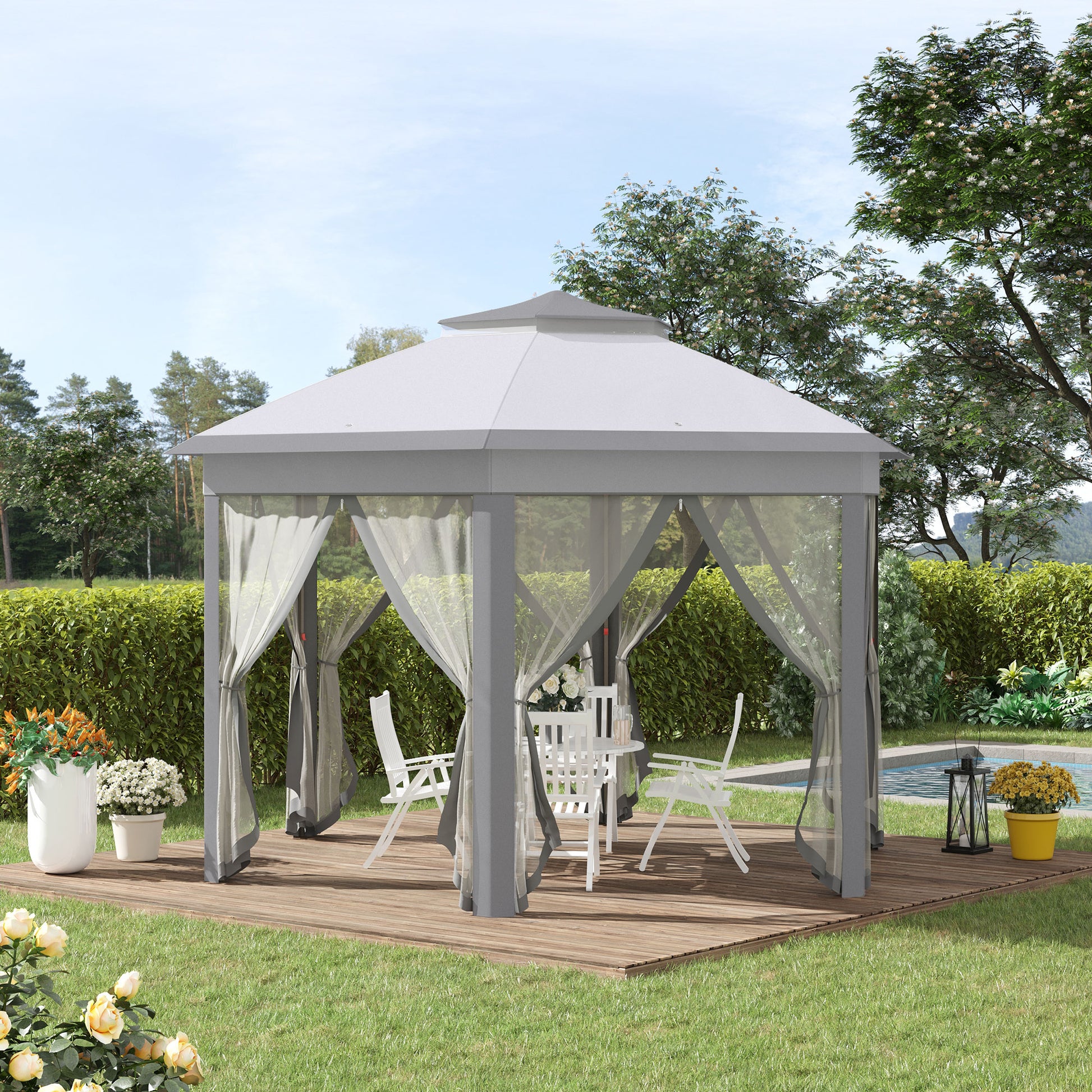 outsunny-hexagon-patio-gazebo-pop-up-gazebo-outdoor-double-roof-instant-shelter-with-netting-4m-x-4m-grey