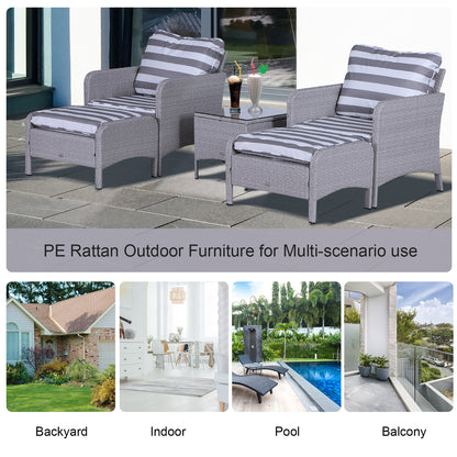 outsunny-2-seater-pe-rattan-garden-furniture-set-2-armchairs-2-stools-glass-top-table-cushions-wicker-weave-chairs-outdoor-seating-grey