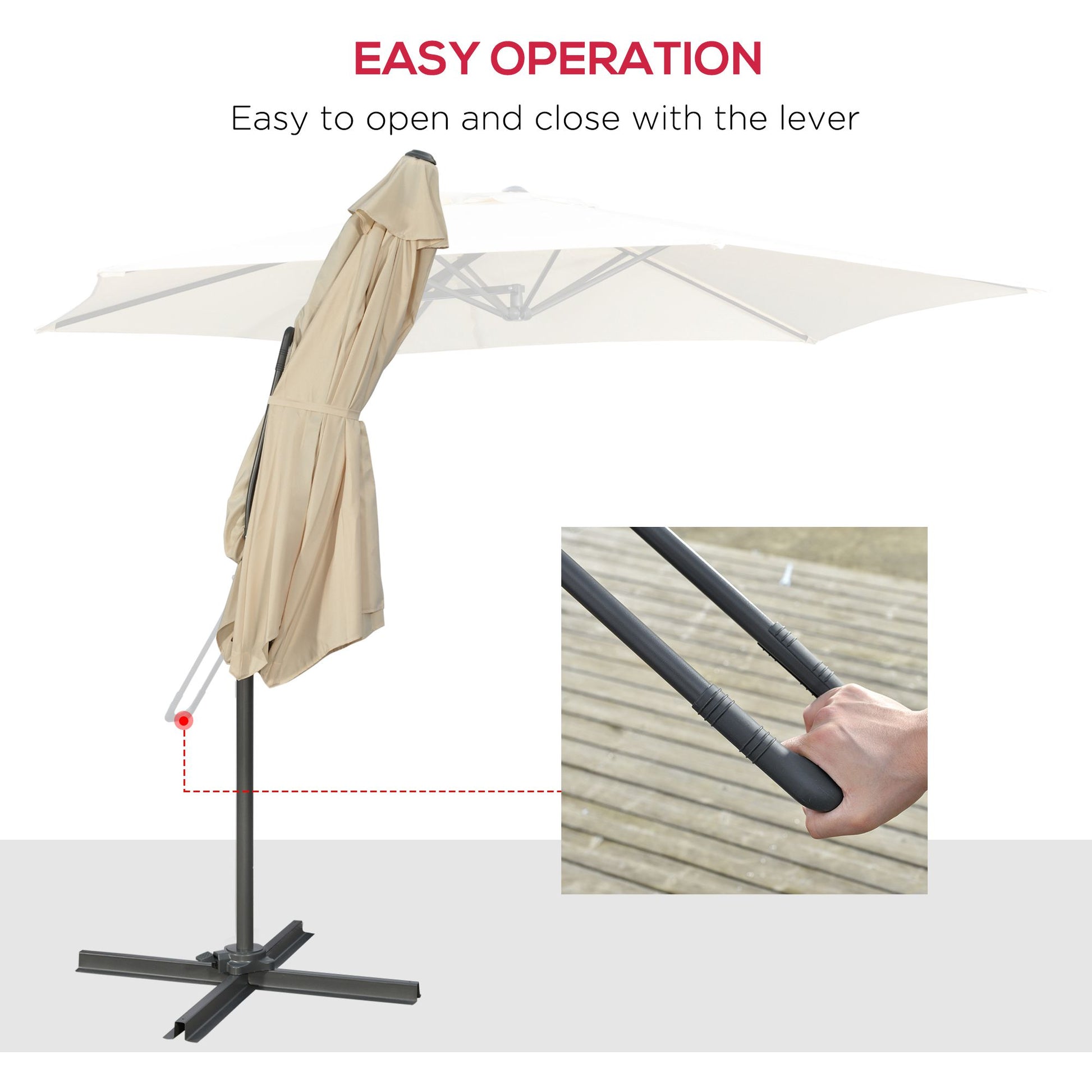 outsunny-3m-cantilever-parasol-with-easy-lever-patio-umbrella-with-crank-handle-cross-base-and-6-metal-ribs-outdoor-sun-shades-garden-cream-white