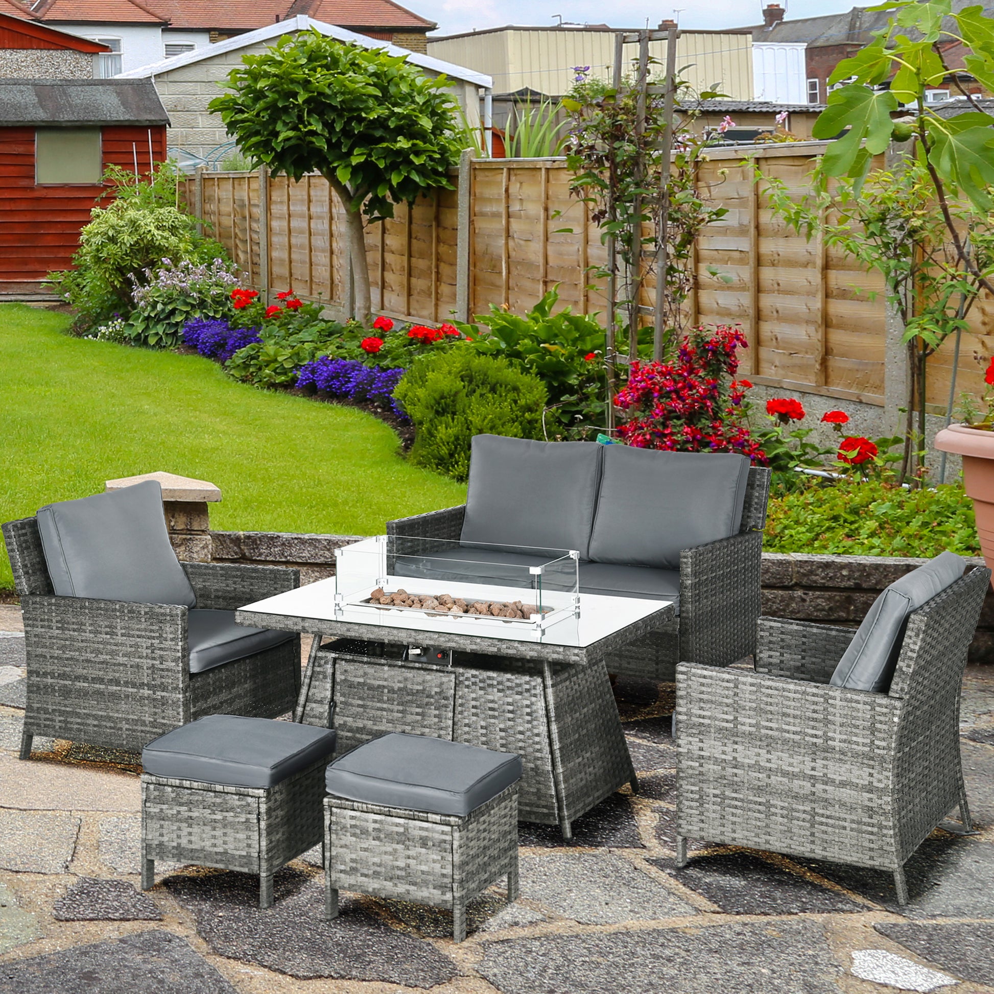 outsunny-6-seater-rattan-garden-furniture-set-w-gas-fire-pit-table-wicker-loveseat-2-armchairs-and-2-footstools-grey