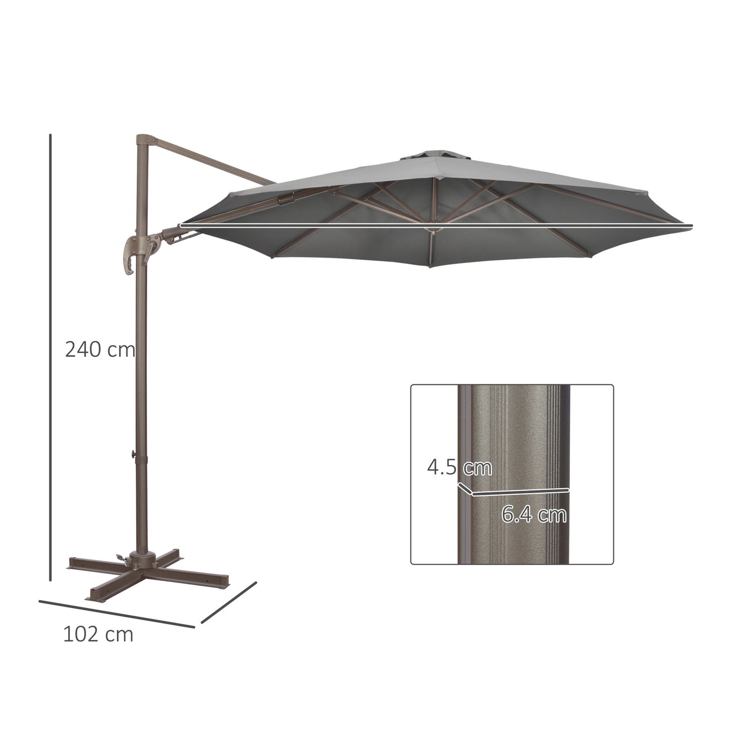 outsunny-3m-cantilever-parasol-360-rotation-roma-umbrella-hanging-sun-shade-with-aluminum-frame-tilt-crank-8-ribs-and-cross-base-dark-grey