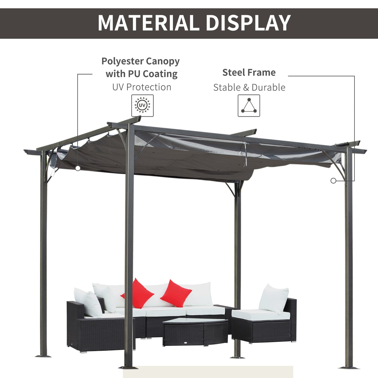 outsunny-3x3-m-metal-pergola-gazebo-awning-retractable-canopy-outdoor-garden-sun-shade-shelter-marquee-party-bbq-grey