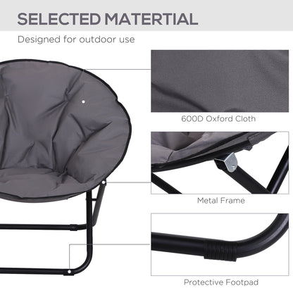 outsunny-garden-folding-portable-padded-saucer-moon-chair-padded-round-outdoor-camping-travel-fishing-seat-grey