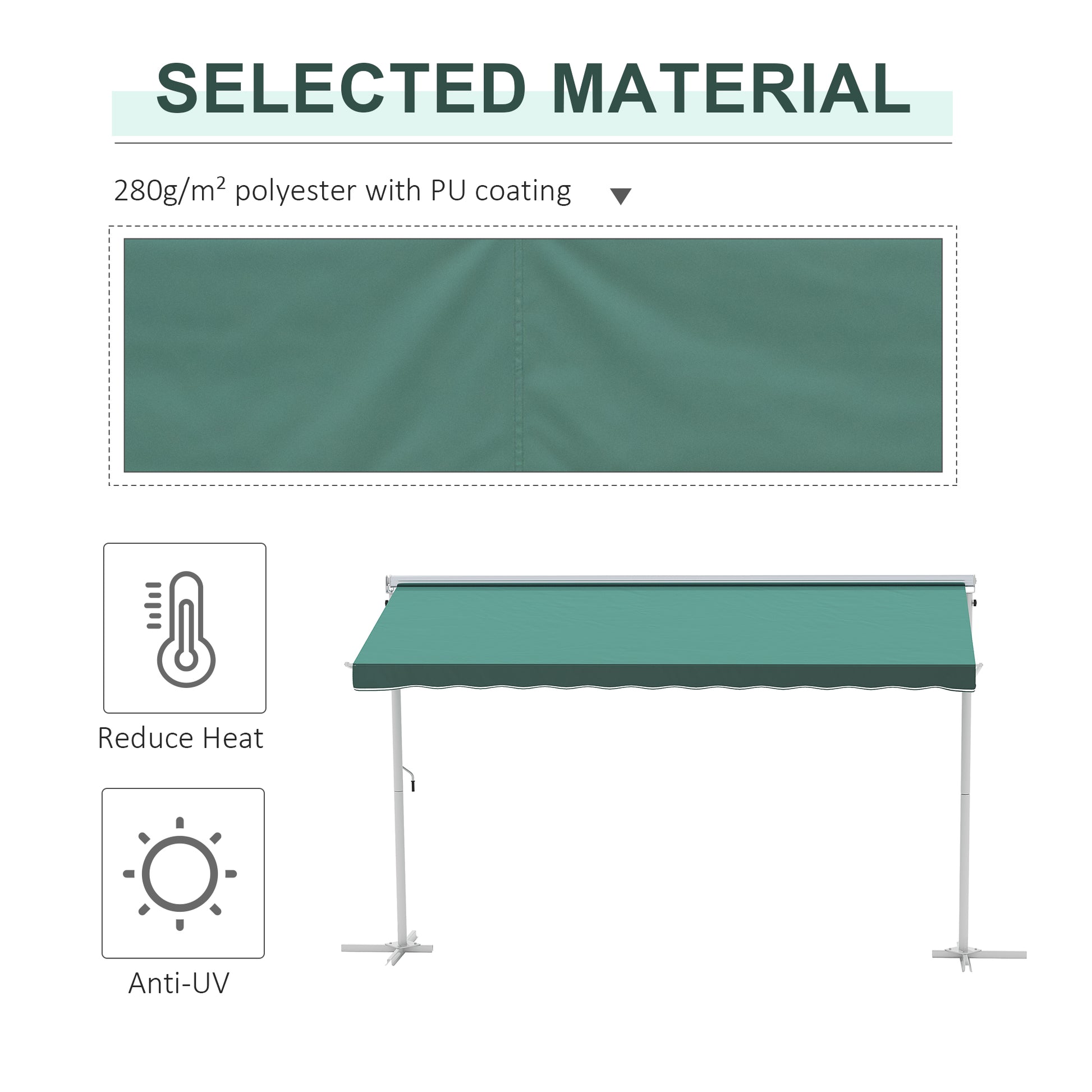 outsunny-2-side-manual-awning-garden-adjustable-canopy-free-standing-awning-shelter-300-x-300-cm-green-and-white