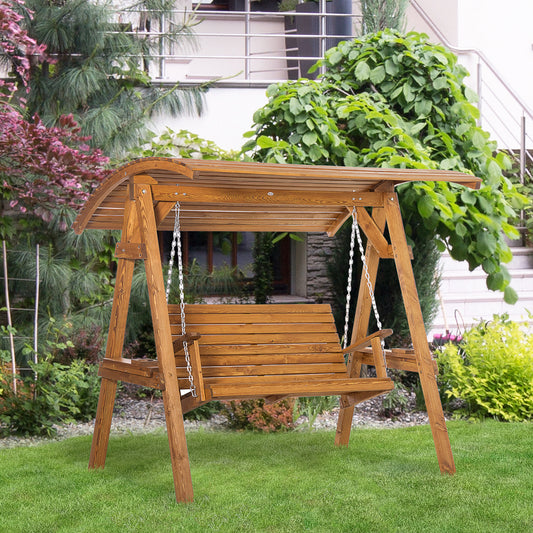 outsunny-2-seater-garden-swing-chair-outdoor-canopy-swing-bench-with-adjustable-shade-and-solid-wood-frame