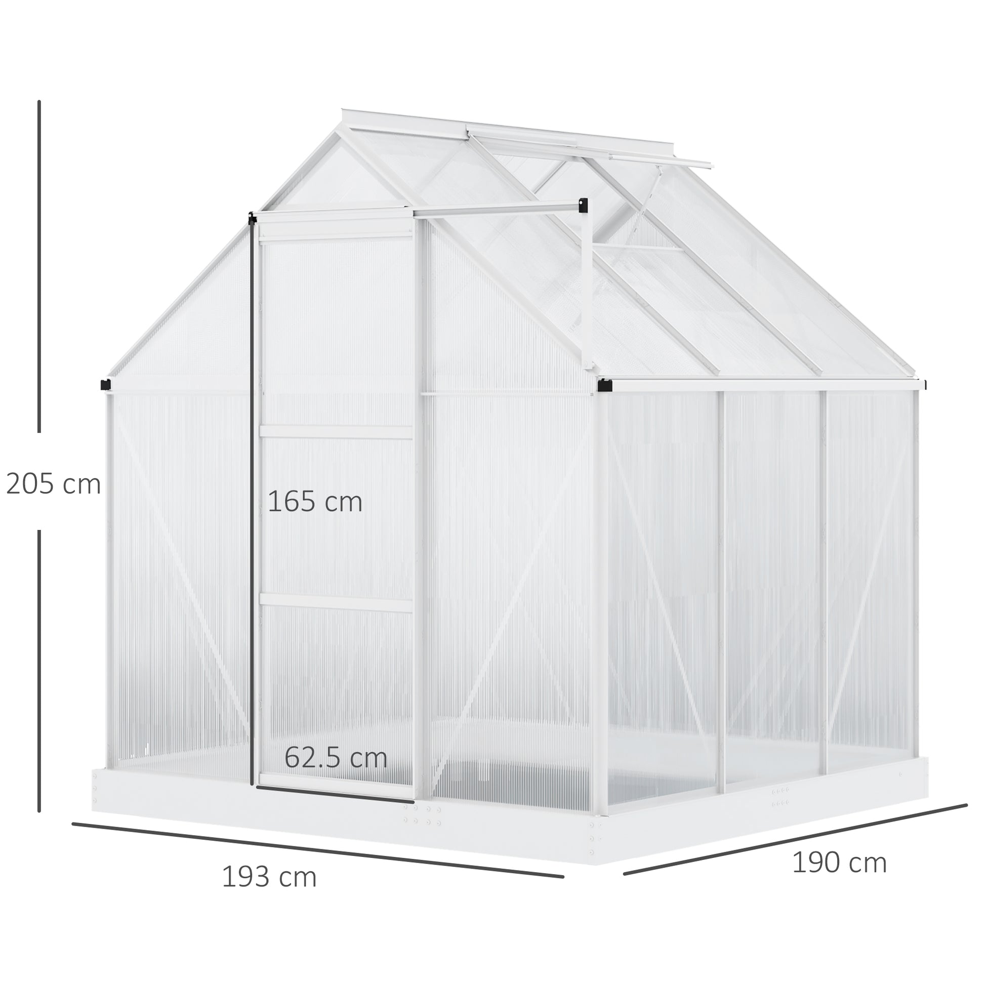 outsunny-6-x-6-ft-walk-in-greenhouse-polycarbonate-lean-to-greenhouse-grow-house-w-aluminium-frame-sliding-door-adjustable-window